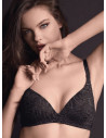 SECRET wireless bra in animal-print dévoré tulle