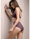 Slip vita alta TOUCH in micro satinata termosaldata con girogamba laser-cut