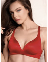 Reggiseno senza ferretto ULTRASHINE in microfibra effetto seta con coppe supersoft e spalline incrociabili