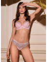 Cut out lace soft push-up bra. SATEN