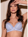 Cut out lace soft push-up bra. SATEN