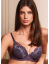 Cut out lace soft push-up bra. SATEN