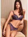 Cut out lace soft push-up bra. SATEN