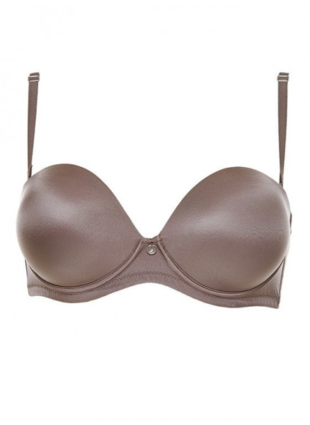 EXTRA DOUBLE Padded super push bandeaux bra  - Formedouble