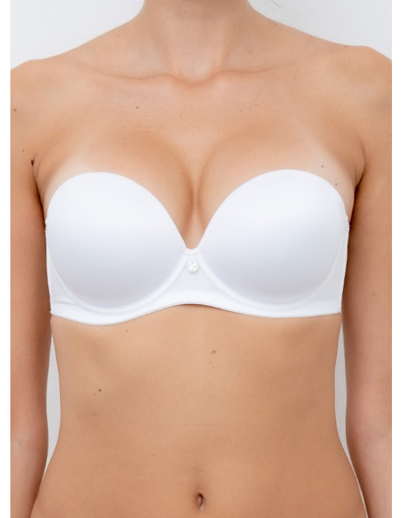 EXTRA DOUBLE Padded super push bandeaux bra  -...