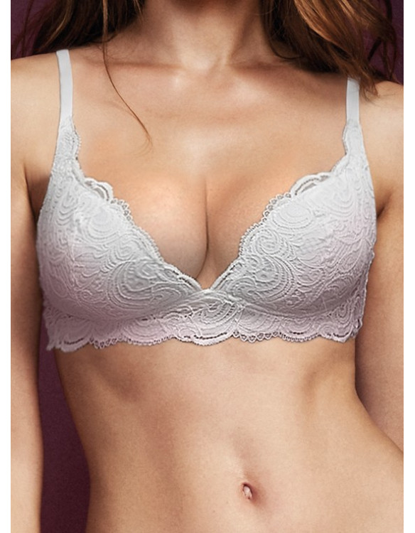 Leavers Lace Triangle Bra - Frizzante Vela