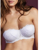 Reggiseno Fascia imbottita in pizzo leavers - Frizzante Fascia