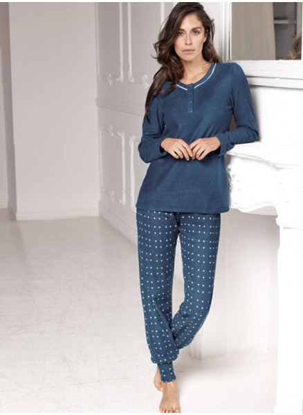Long Sleeve Grandad Pyjamas - Elle series