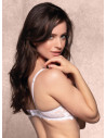 Full lace moulded stretch padding balcony bra. COMFY YOURBODY