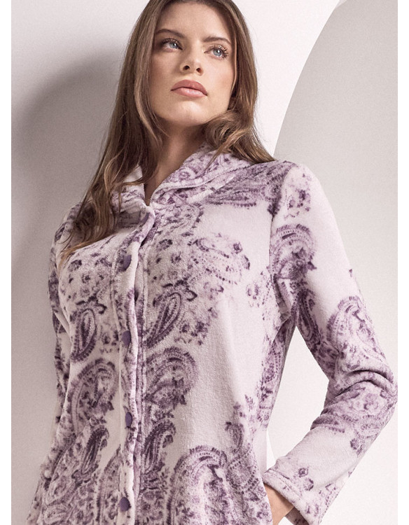 Long Sleeve Night Gown. CACHEMIRE Series