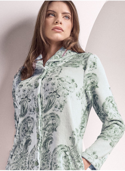 Long Sleeve Night Gown. CACHEMIRE Series