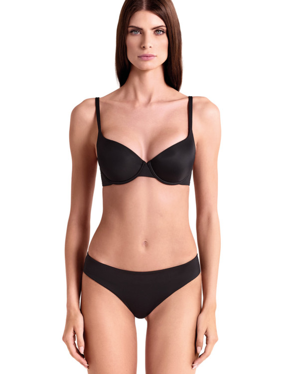 Reggiseno Balconcino Imbottito in microfibra -...