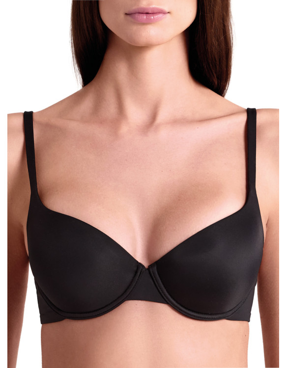 Reggiseno Balconcino Imbottito in microfibra -...