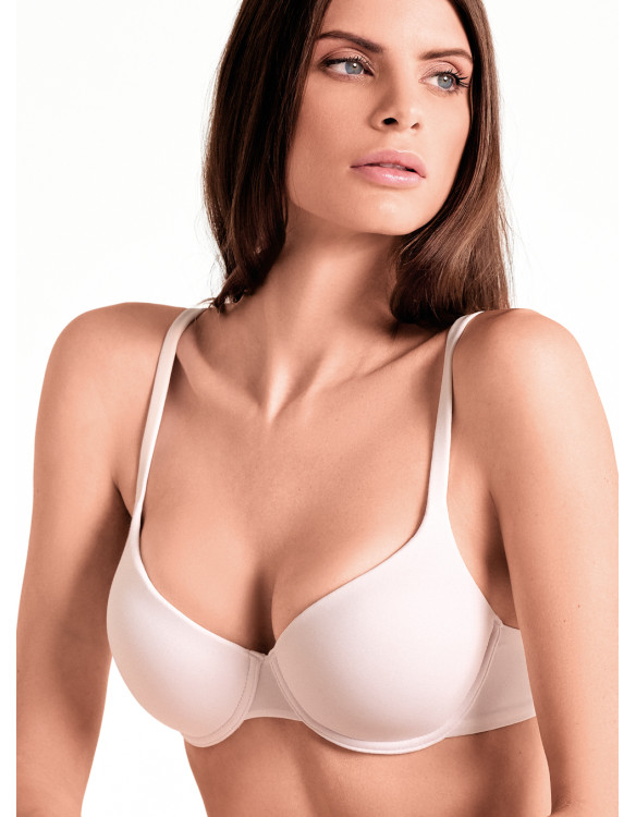 Microfiber Padded Balcony Bra - Mousse