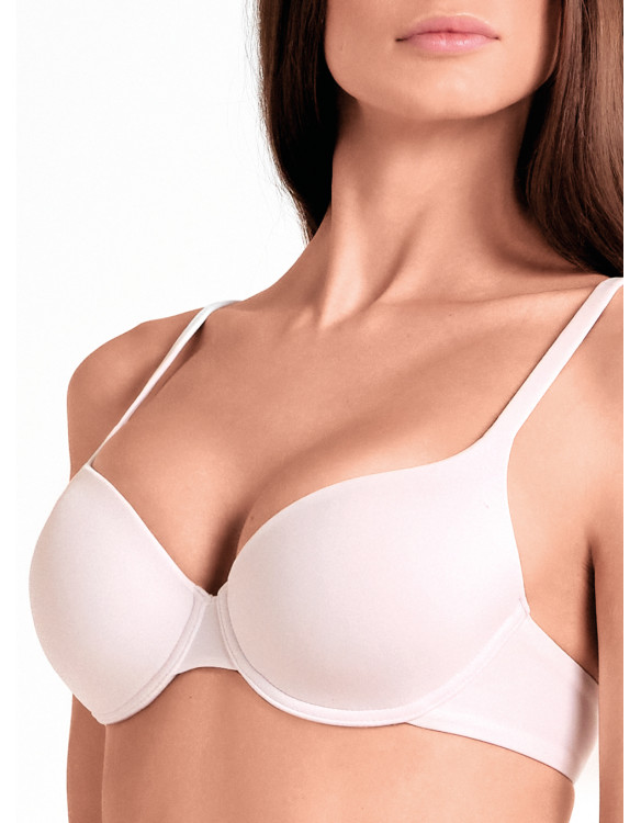 Microfiber Padded Balcony Bra - Mousse