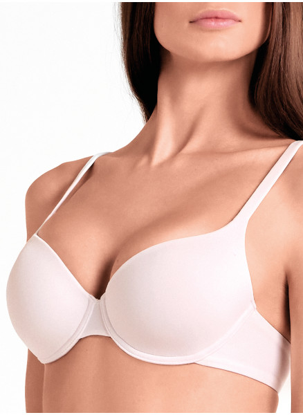 Microfiber Padded Balcony Bra - Mousse