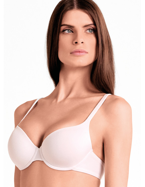 Microfiber Padded Balcony Bra - Mousse