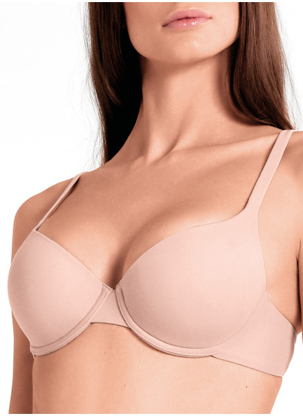 Reggiseno Balconcino Imbottito in microfibra - Mousse
