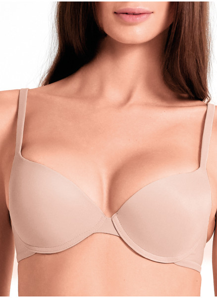 Graduated Push Up Microfiber Bra - Soufflé