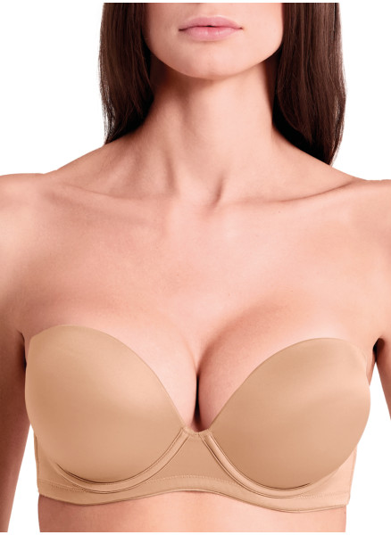 EXTRA DOUBLE Padded super push bandeaux bra  - Formedouble