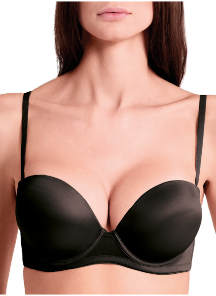 EXTRA DOUBLE Padded super push bandeaux bra  - Formedouble