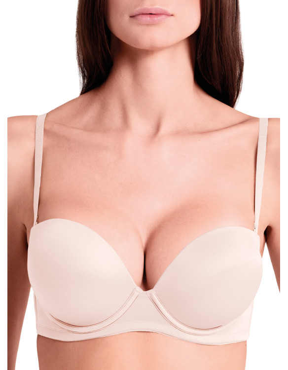 EXTRA DOUBLE Padded super push bandeaux bra  -...