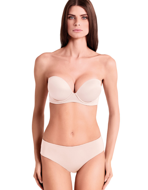 EXTRA DOUBLE Padded super push bandeaux bra  -...