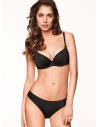 Soft padding, deep plunge balcony bra