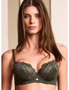 Cut out lace soft padding. SATEN
