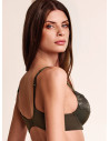 Cut out lace soft padding. SATEN