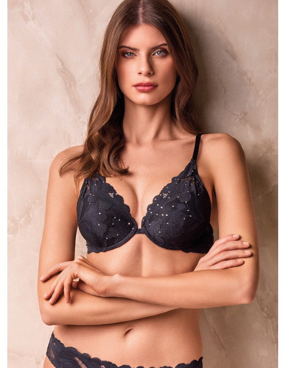 Moulded graded push-up bra. EVENING