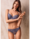 Moulded stretch padding balcony bra. EVENING