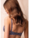 Moulded stretch padding balcony bra. EVENING