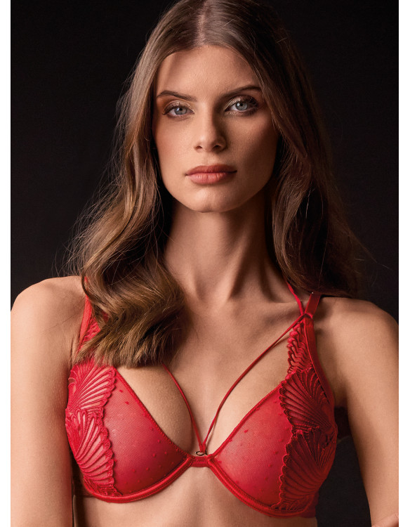 Full comfort unpadded balcony bra. COCKTAIL