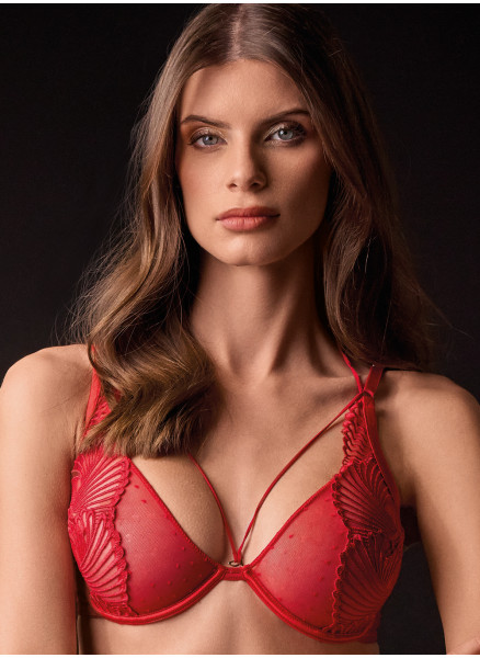 Full comfort unpadded balcony bra. COCKTAIL