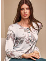 Long sleeve grandad pyjamas. PASHMINA