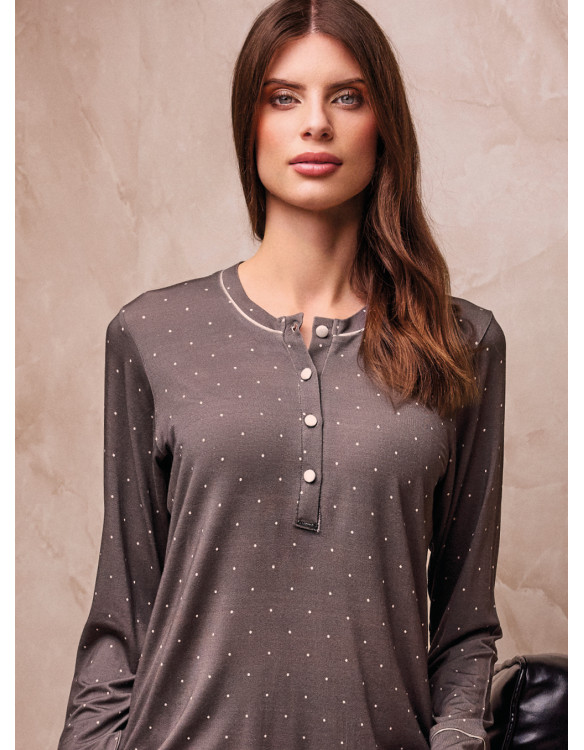 Long sleeve grandad pyjamas. PAPILLON