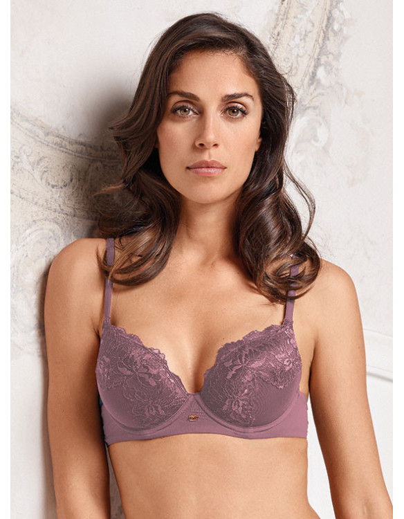 Deep Plunge Balcony Bra. SATÈN Lormar
