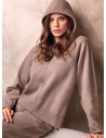 Maglia con cappuccio full zip. Serie LIVING