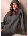 Maglia con cappuccio full zip. Serie LIVING