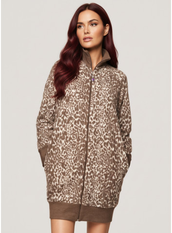 Vestaglia full zip - ANIMALIER