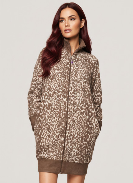Vestaglia full zip - ANIMALIER