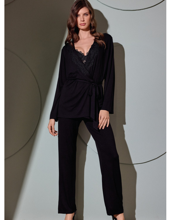 Open kimono-style pyjama set - CHANSON