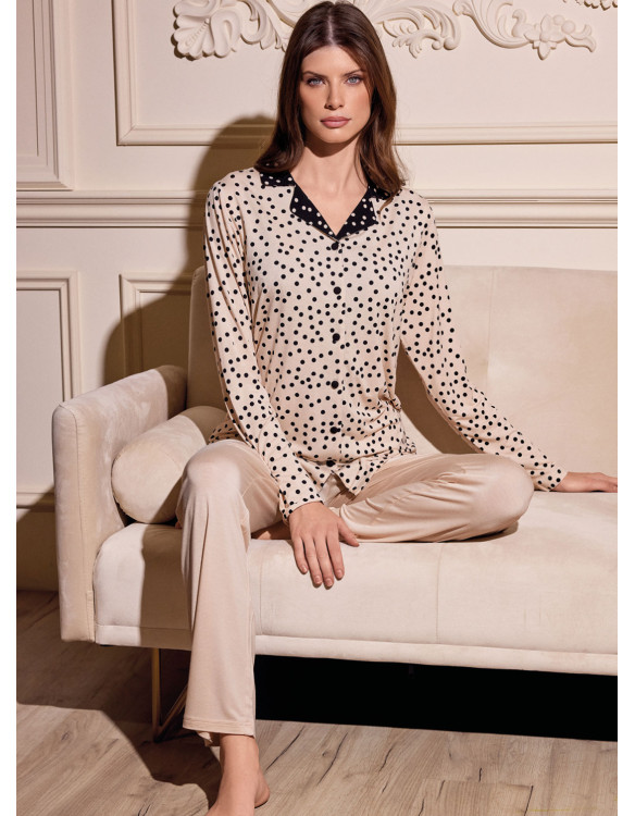 Long sleeve button-up pyjamas - LIAISON