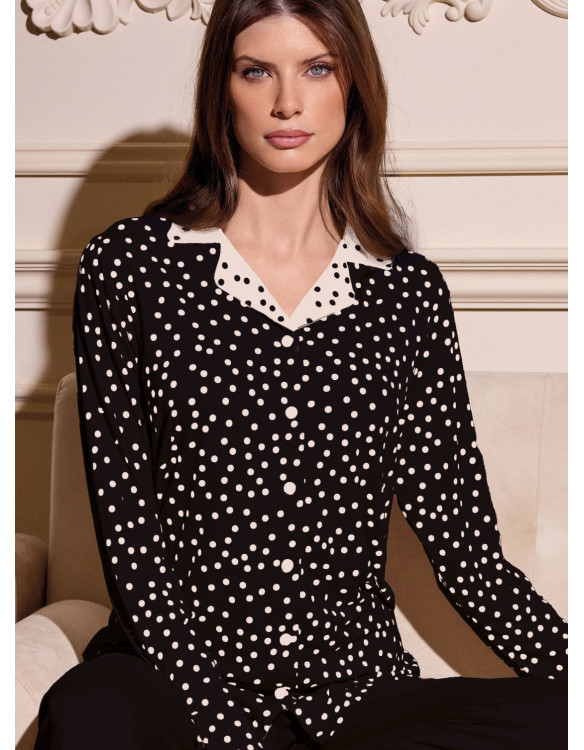 Long sleeve button-up pyjamas - LIAISON