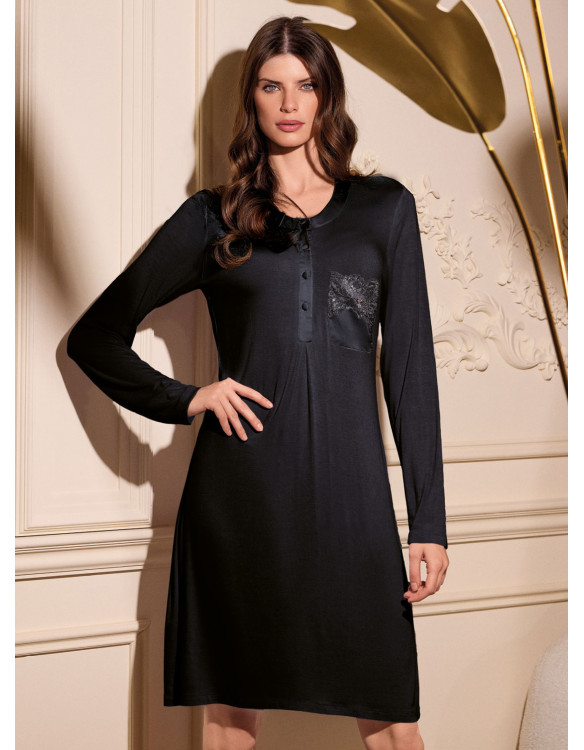 Camicia da notte serafino - SATÈN
