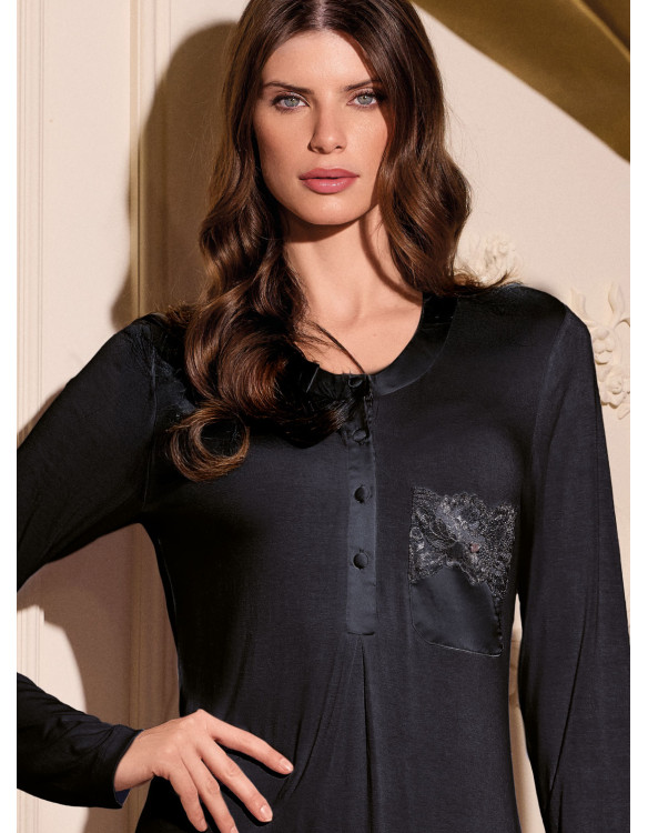 Camicia da notte serafino - SATÈN