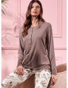 Long sleeve grandad pyjamas - PLUME