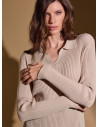 Long-sleeve polo top - TWINS