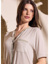 Short-sleeve button-through pajama - DAYTIME